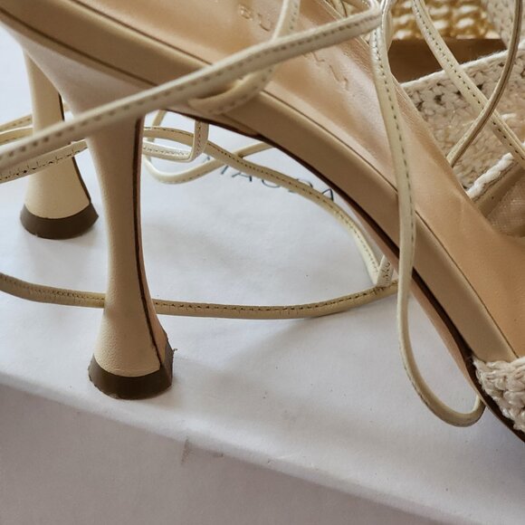 Magda Butrym Crochet Strappy Heels size 40 - Picture 3 of 9